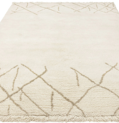Tapis berbère tufté main en laine HATCH