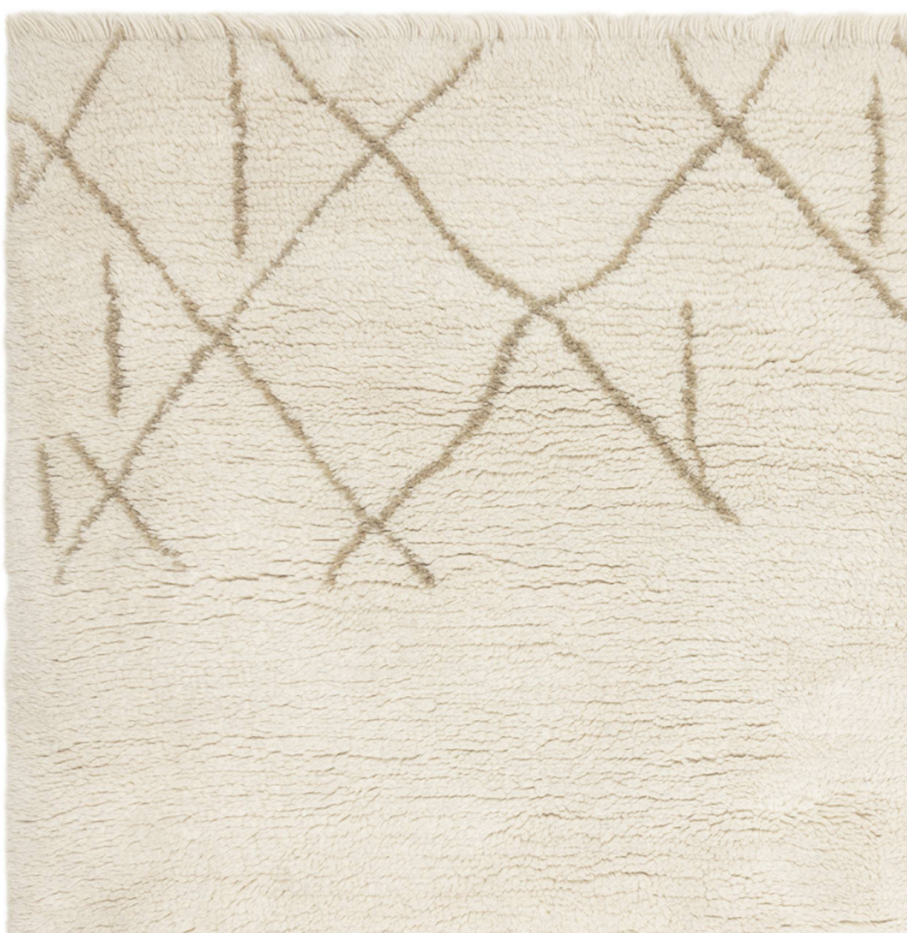 Tapis berbère tufté main en laine HATCH