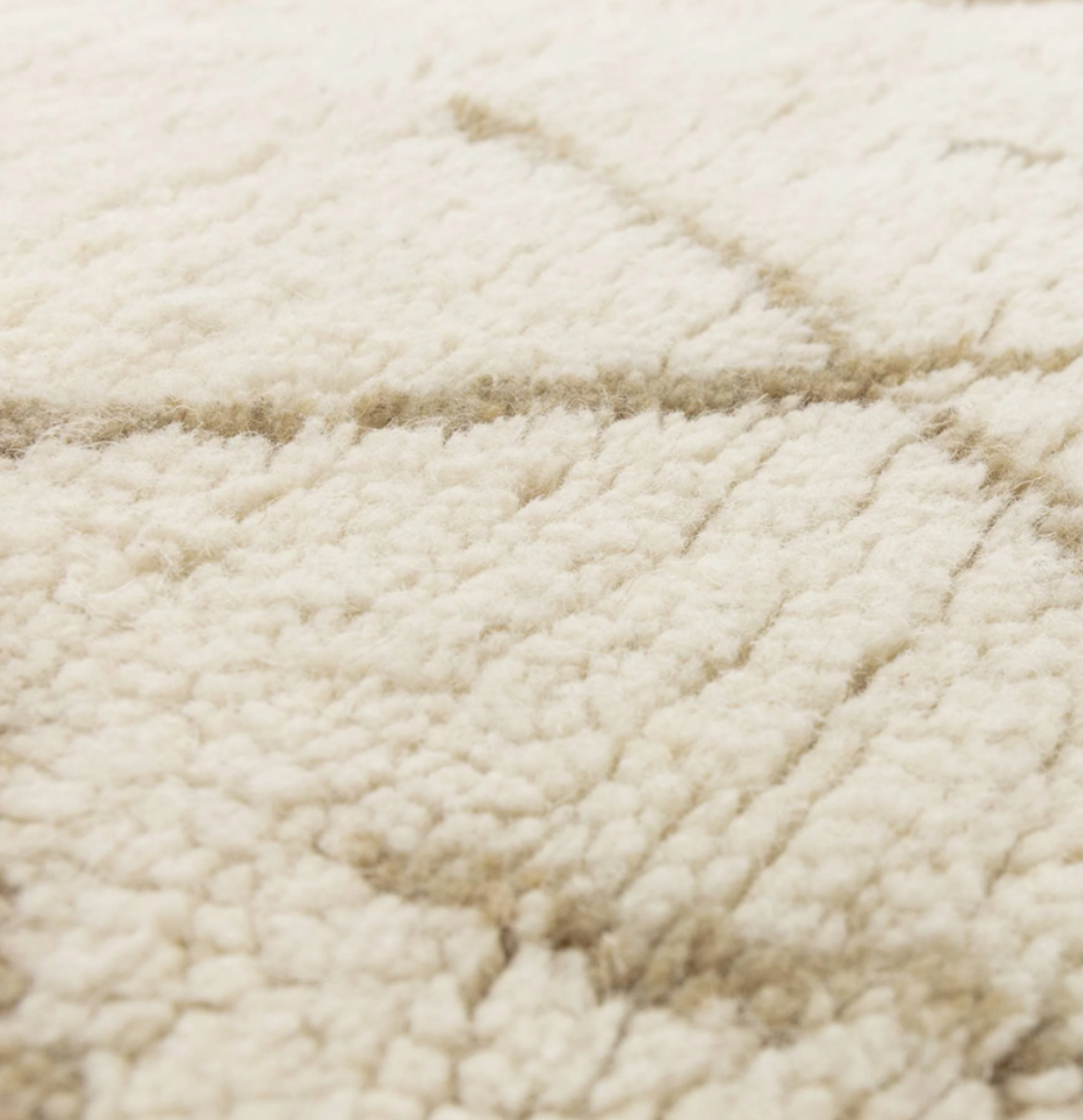 Tapis berbère tufté main en laine HATCH