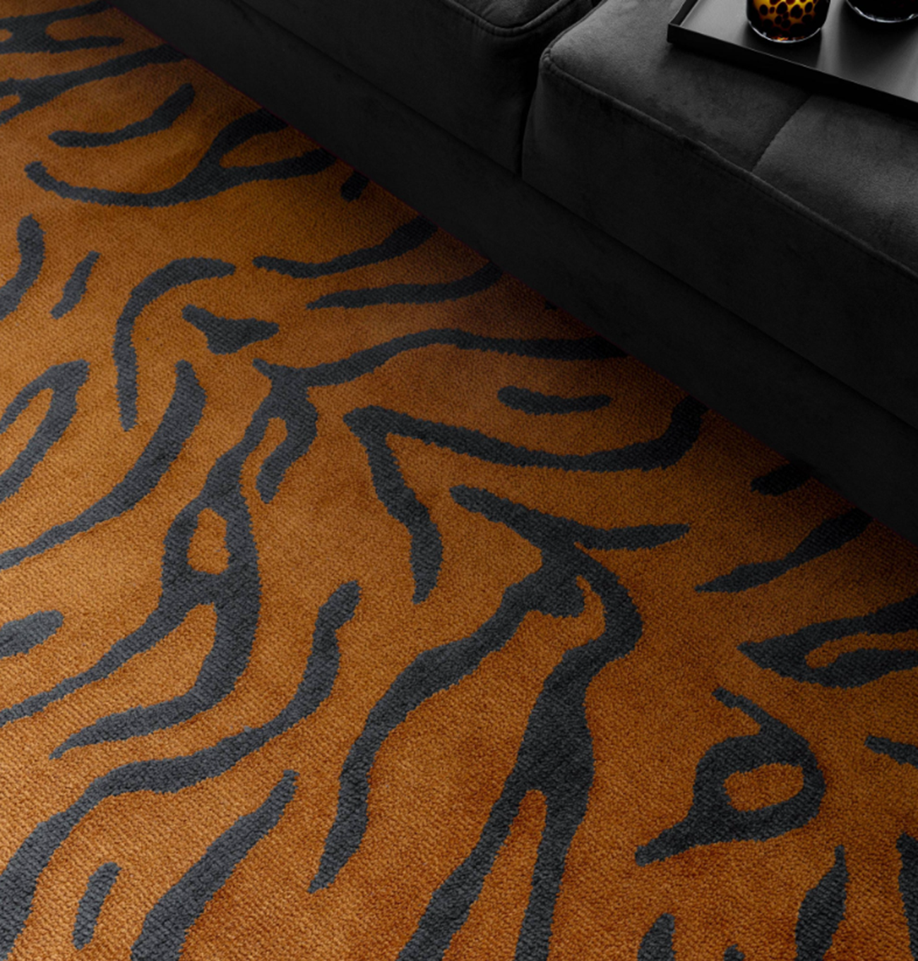 Tapis tissé plat moderne SAVAGE