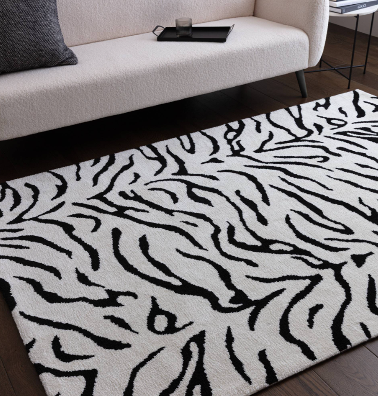Tapis tissé plat moderne SAVAGE