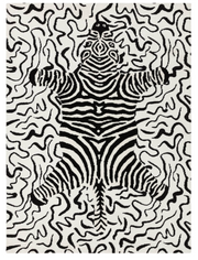 Tapis tissé plat moderne ZEBRINE