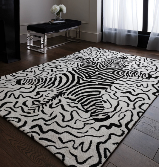 Alfombra moderna de tejido plano ZEBRINE