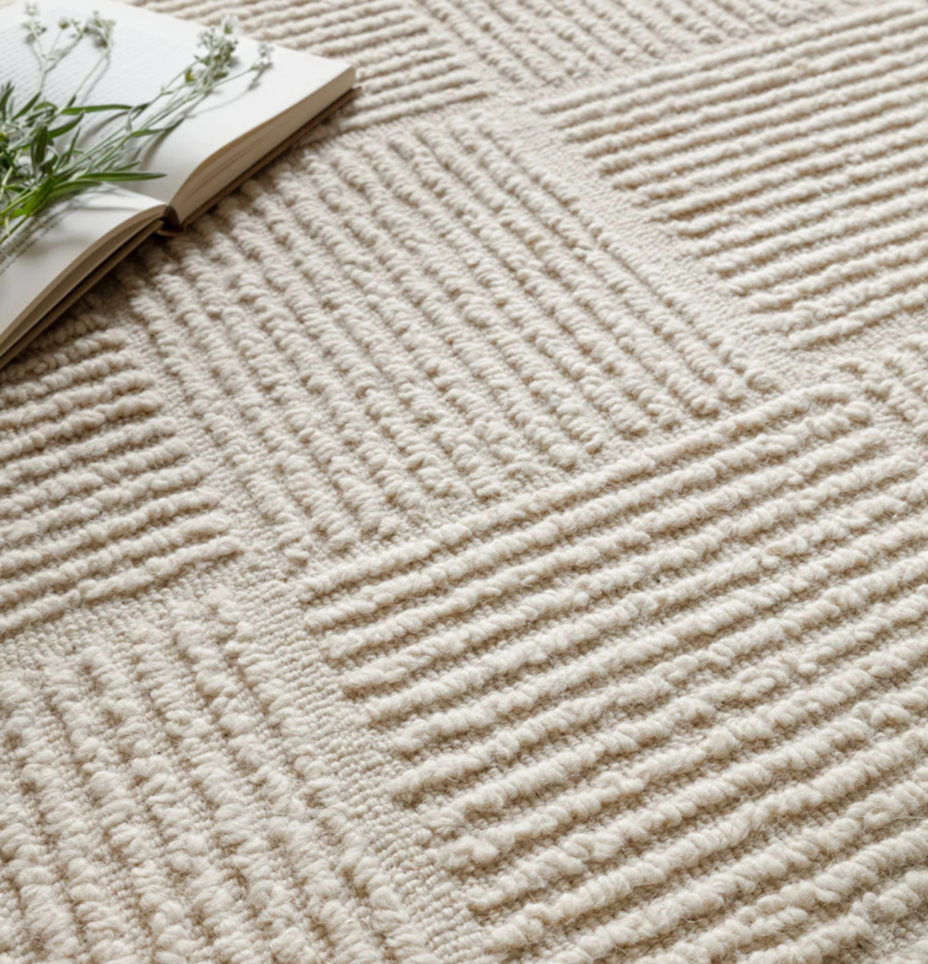 Tapis tufté main en laine CLIMAX