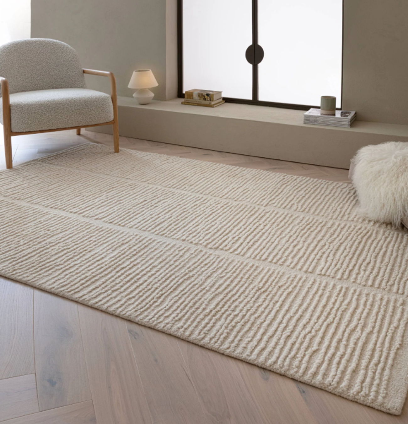 Tapis tufté main en laine APEX