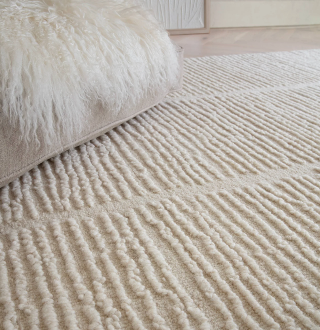 Tapis tufté main en laine APEX