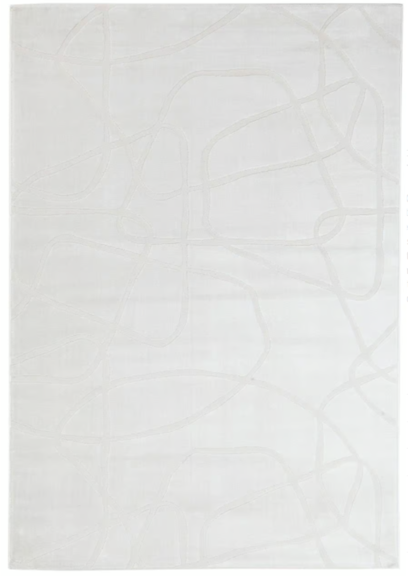 Tapis moderne tissé plat BANQUISE