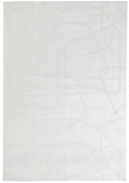 Tapis moderne tissé plat BANQUISE
