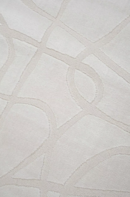 Tapis moderne tissé plat BANQUISE