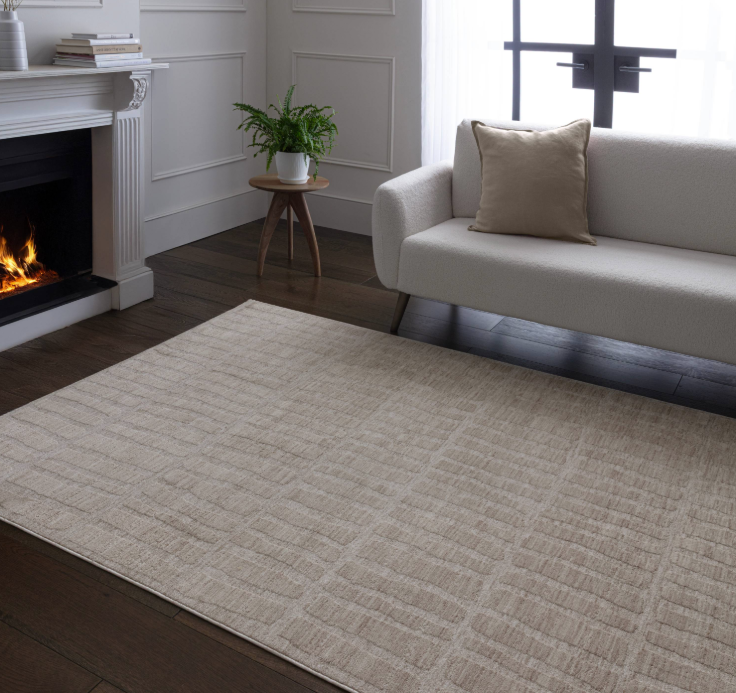 Tapis tissé plat moderne KUBAR