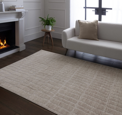 Tapis tissé plat moderne KUBAR