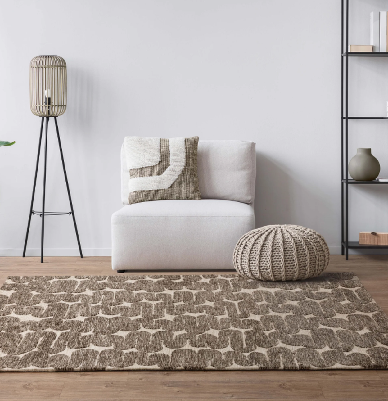 Tapis moderne tissé plat KAHUNA