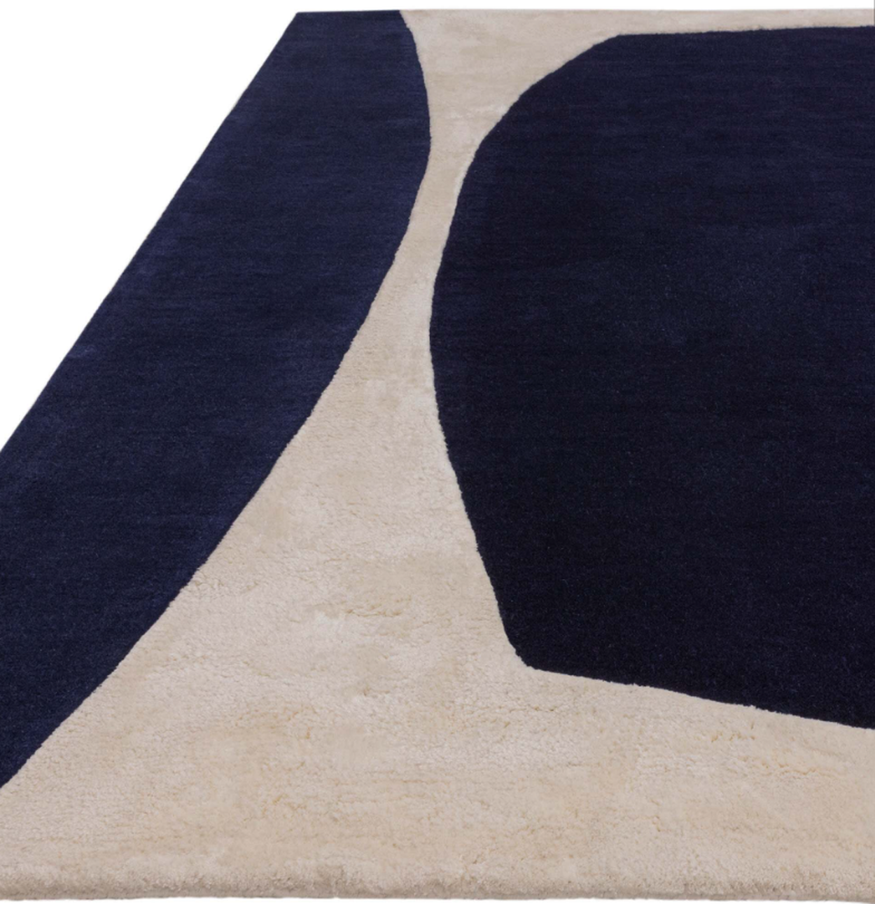 Tapis moderne tufté main en laine SAPHIR