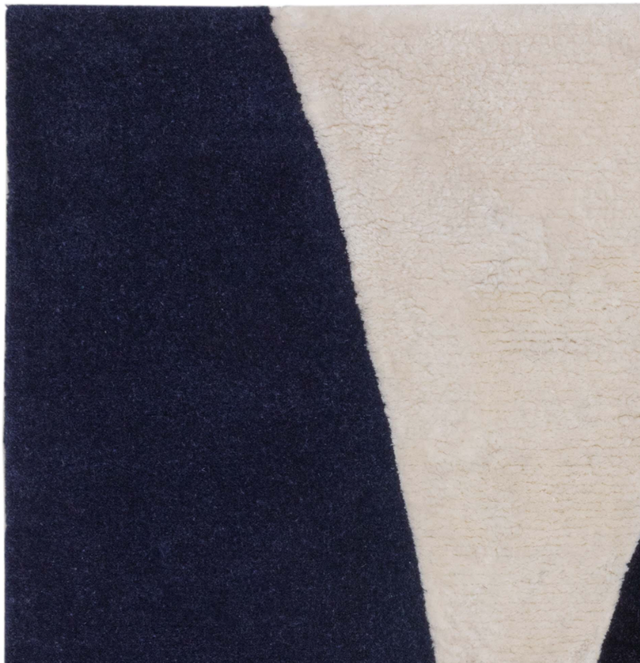 Tapis moderne tufté main en laine SAPHIR