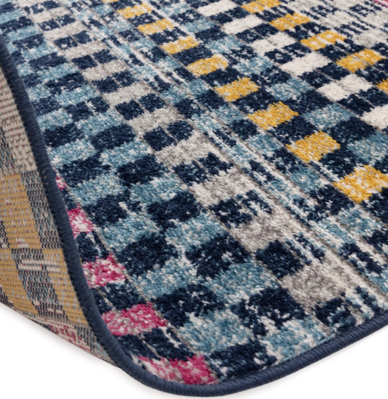 Tapis tissé plat moderne CHESS