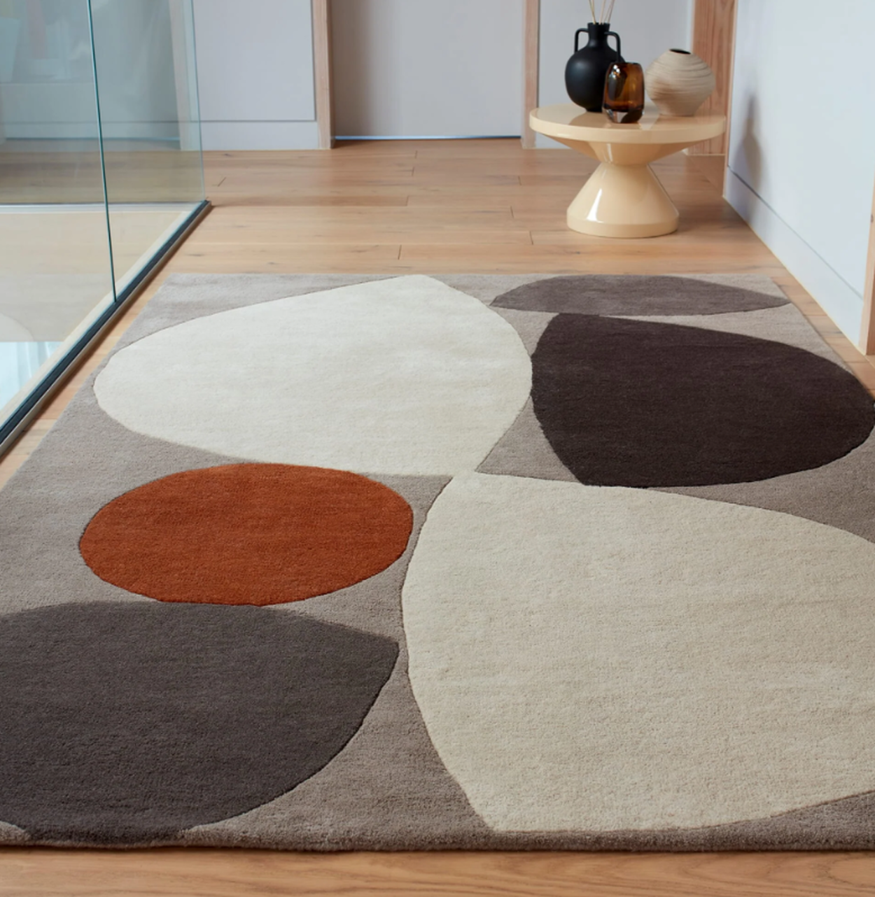 Tapis tufté main en laine HORIZON