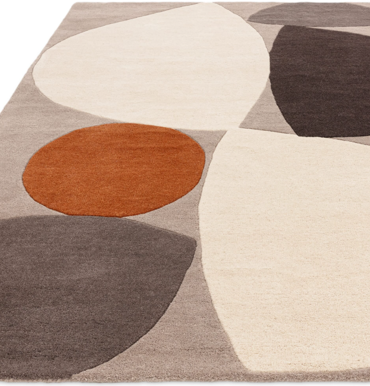 Tapis tufté main en laine HORIZON