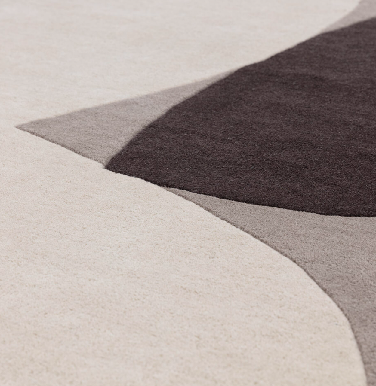 Tapis tufté main en laine HORIZON