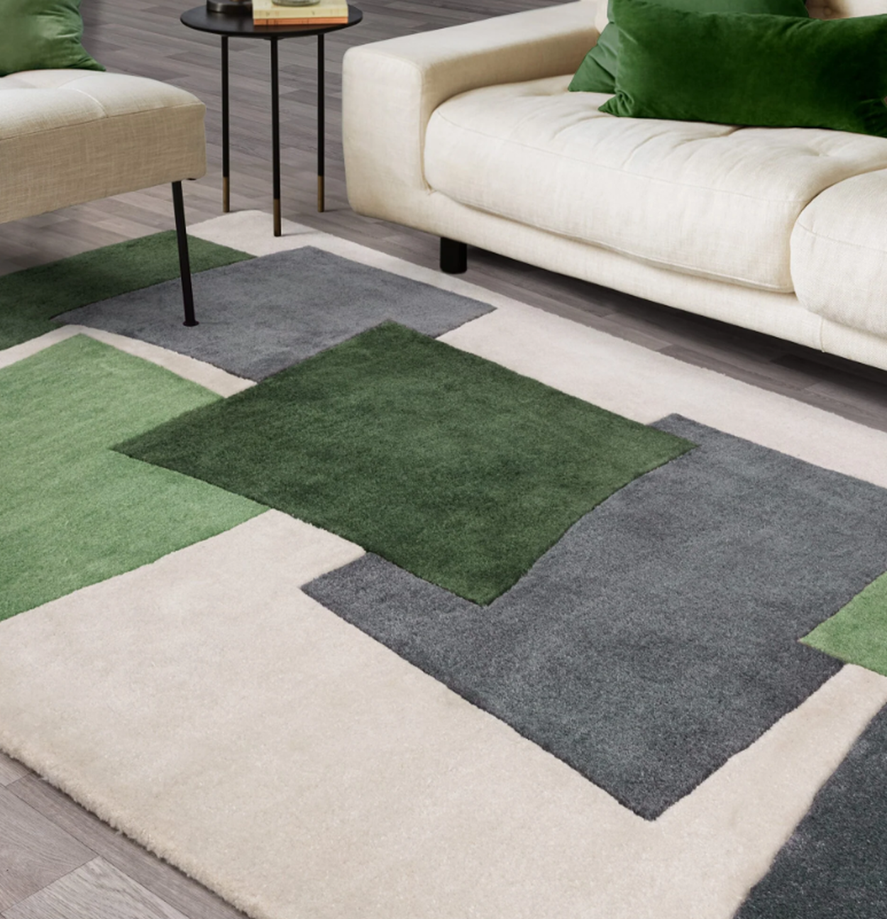 Alfombra moderna CUTTY hecha a mano 