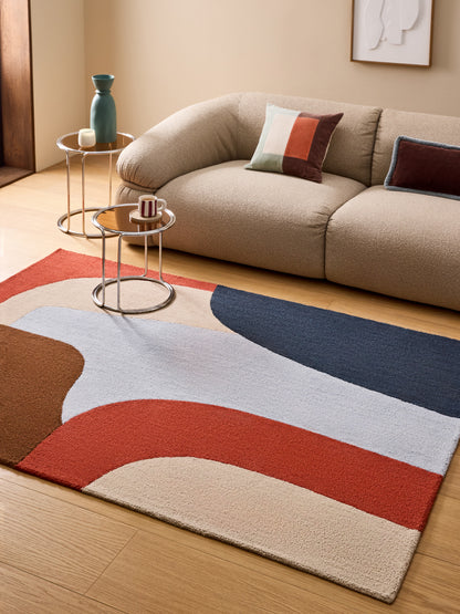 Tapis de salon et chambre tufté laine NORMA