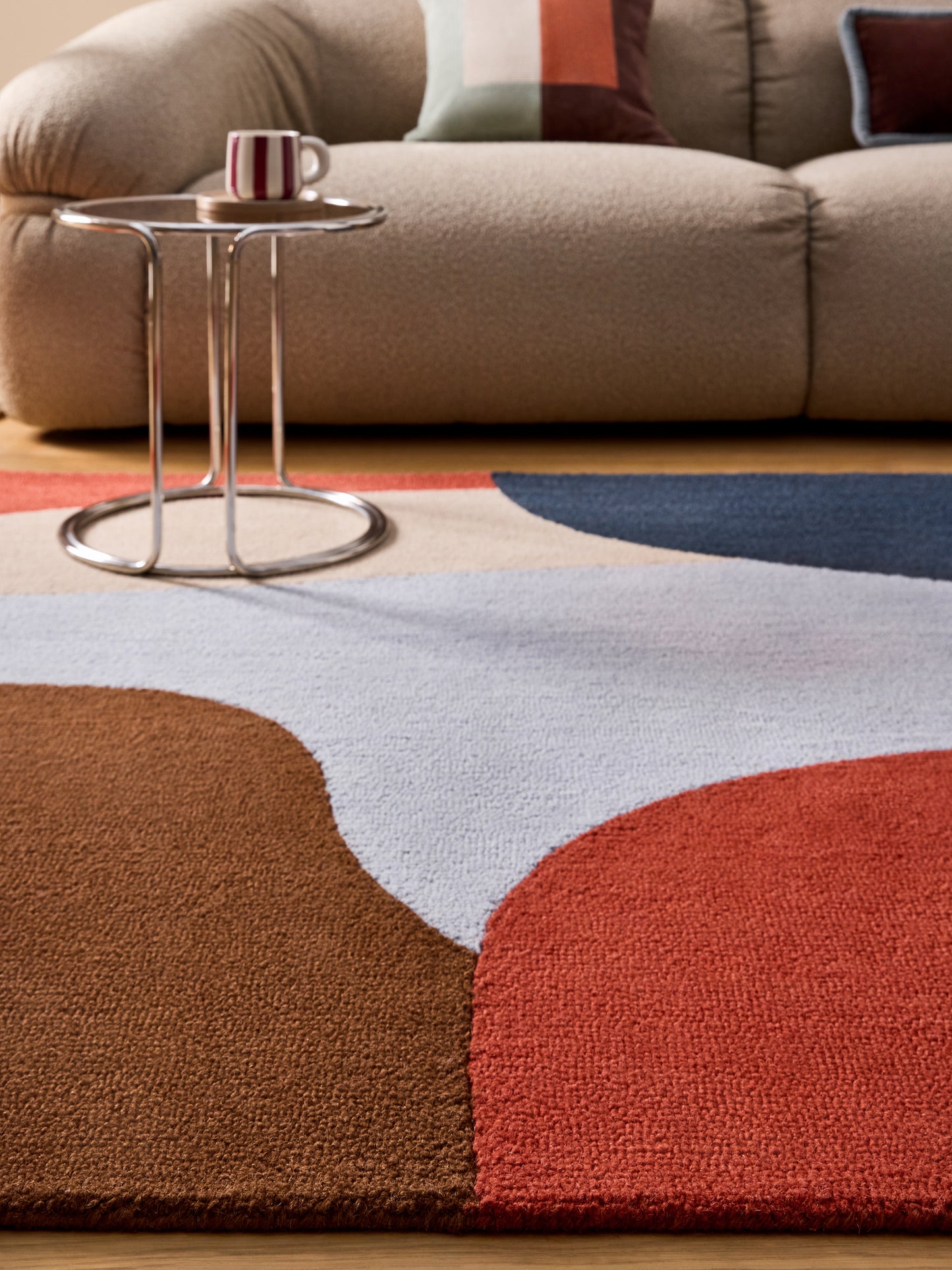 Tapis de salon et chambre tufté laine NORMA