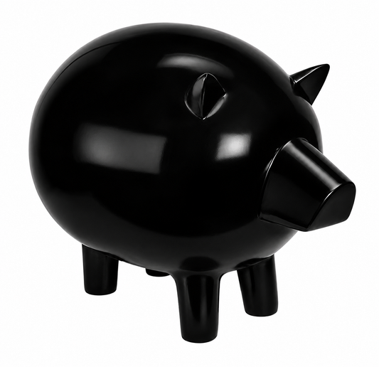 Escultura de estatua moderna de tamaño natural PIGGY