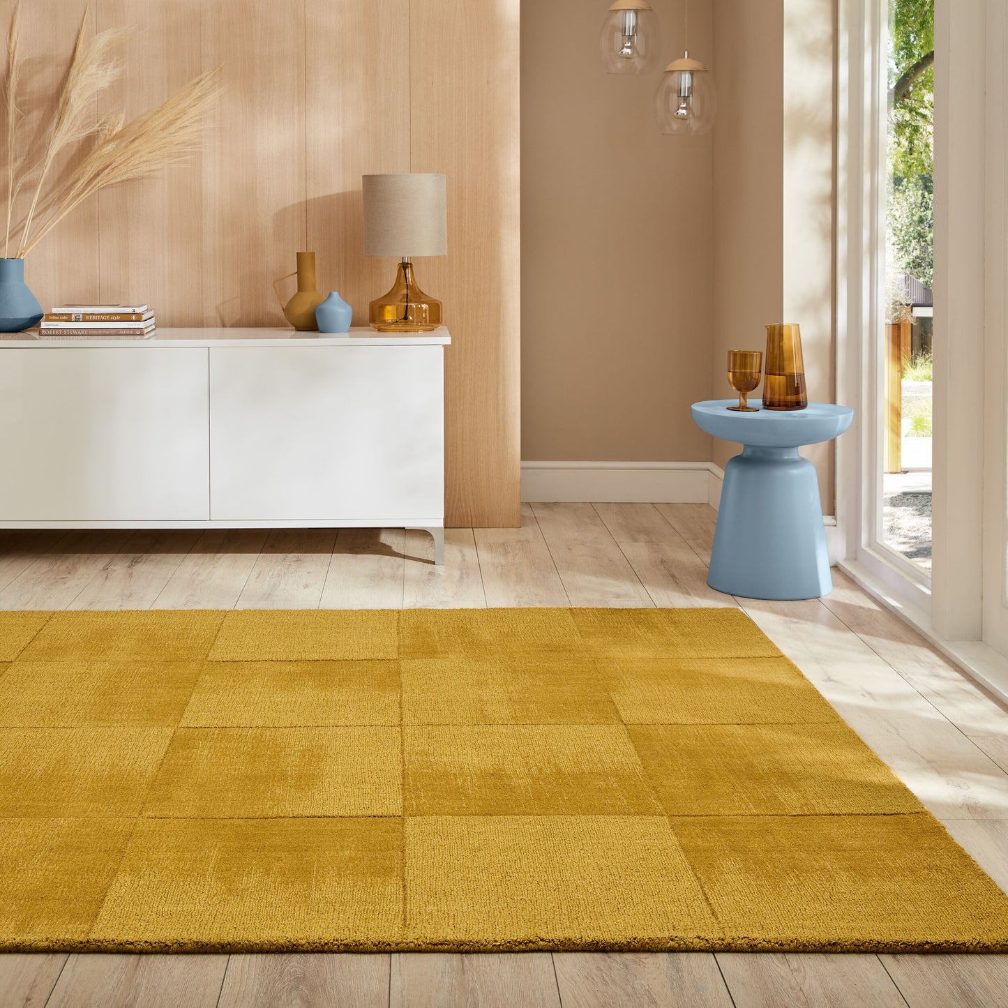 Tapis de salon moderne en laine CARVO