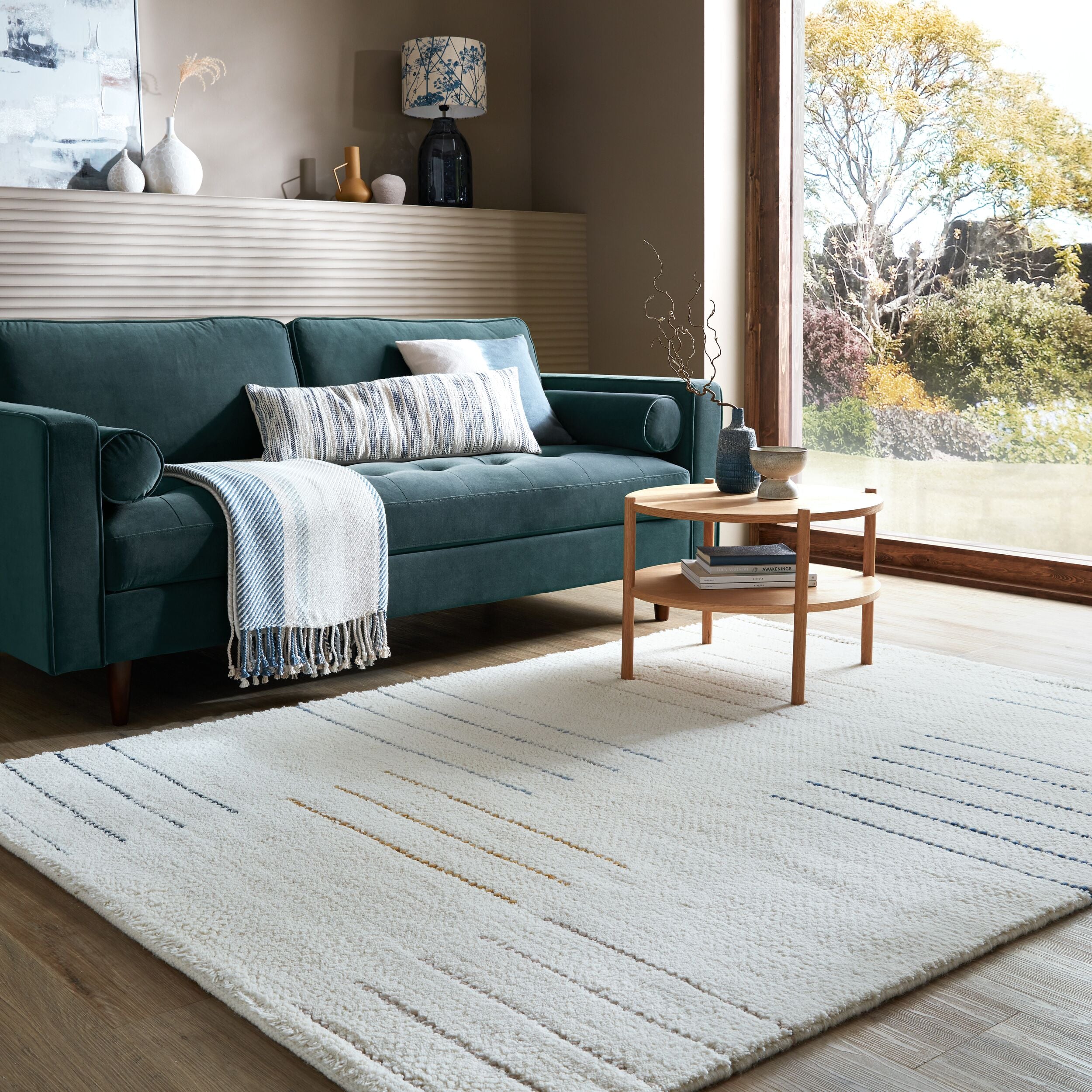 Tapis de salon pure laine KOOKY