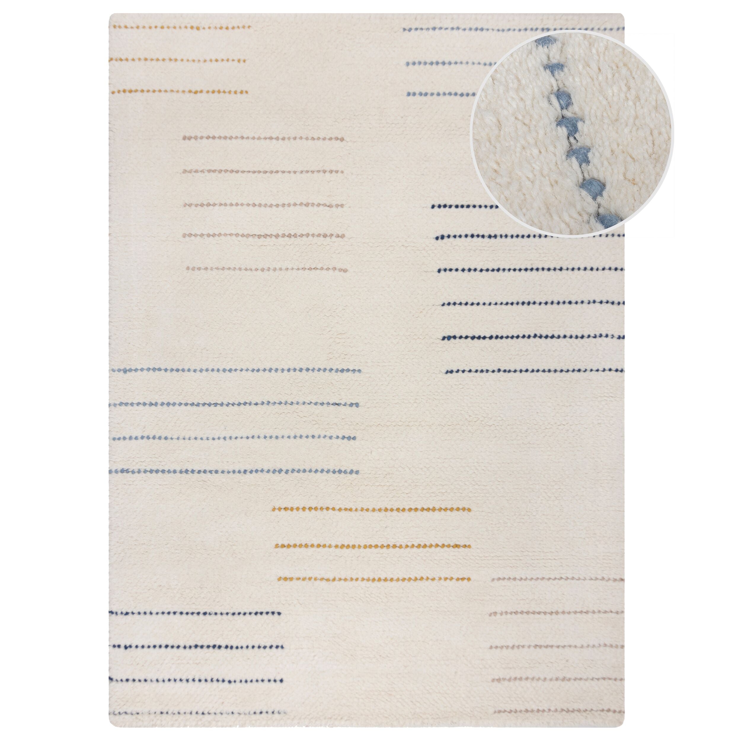 Tapis de salon pure laine KOOKY