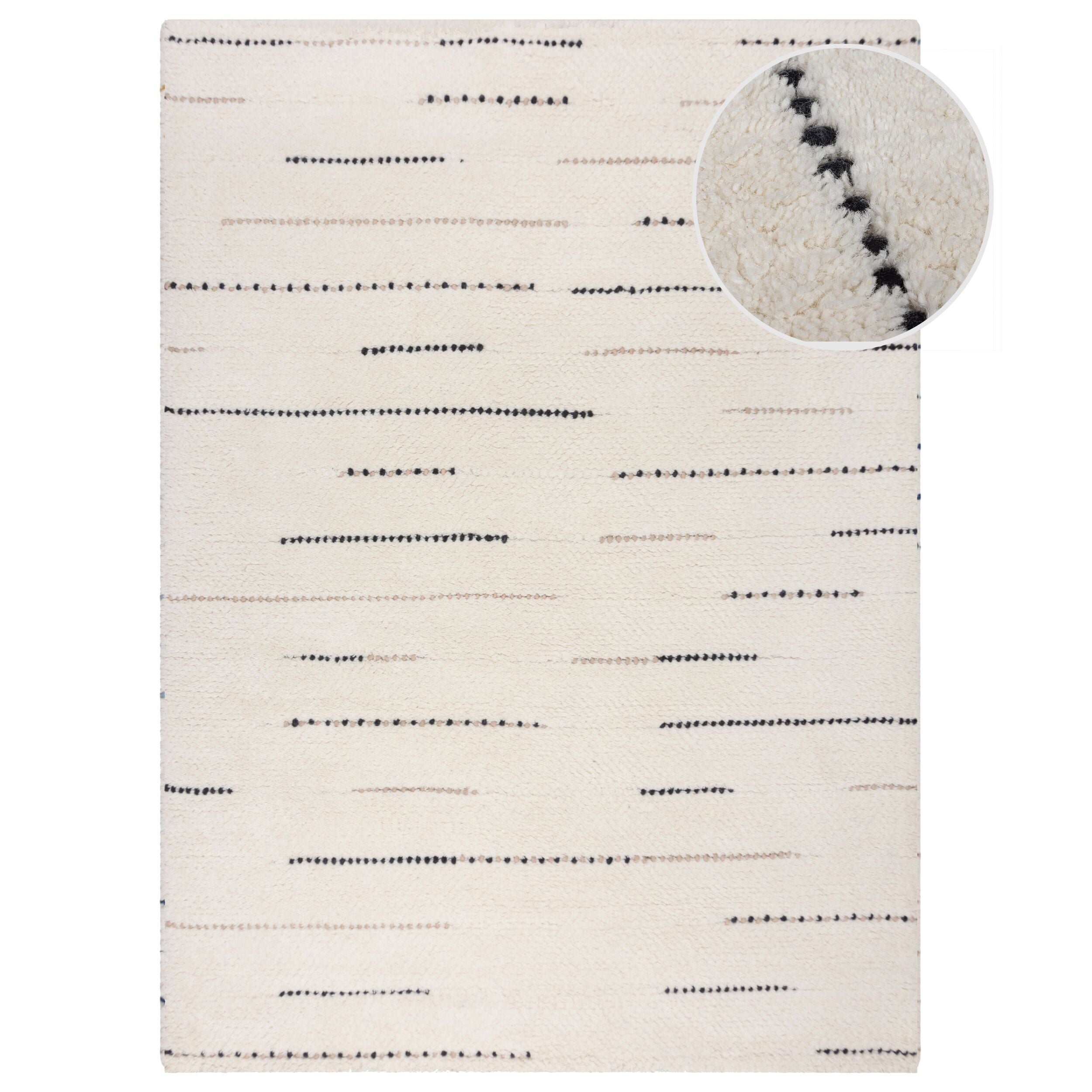 Tapis de salon pure laine KOOKY