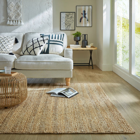Tapis de salon en jute BARY