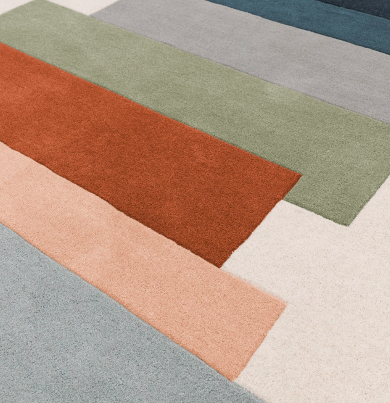 Tapis tufté main en laine DRIFT