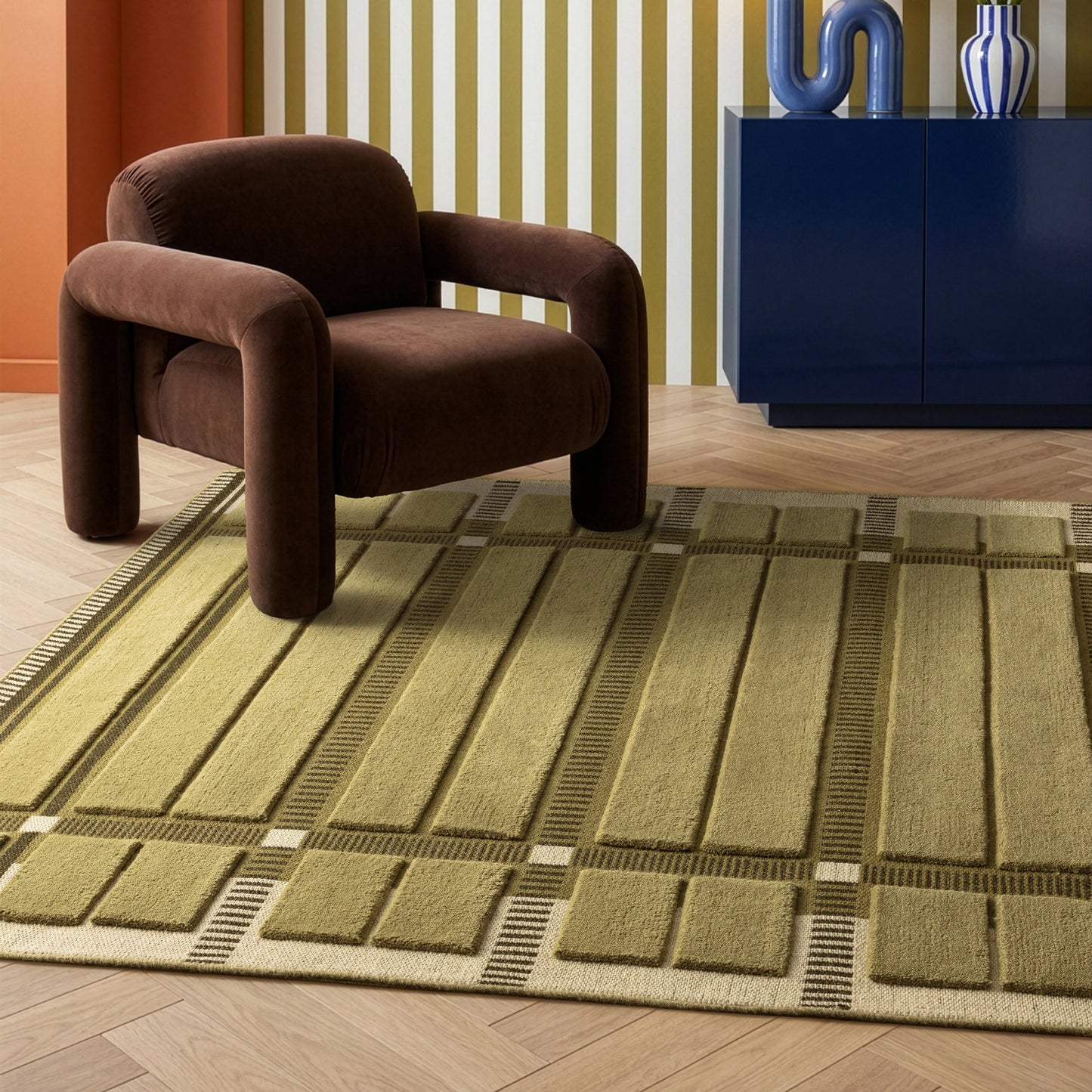 Tapis de salon et chambre en laine TALE
