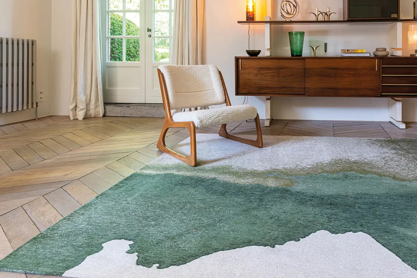 Tapis de salon et chambre tissé plat LAGOON