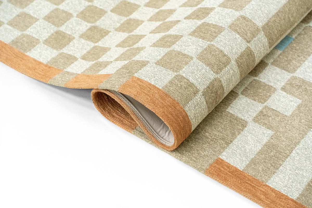 Tapis tissé plat moderne CHECKMATE