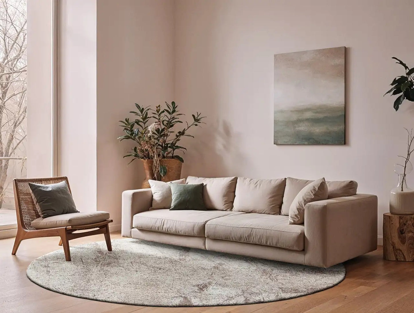 Tapis tissé plat moderne SOLACE