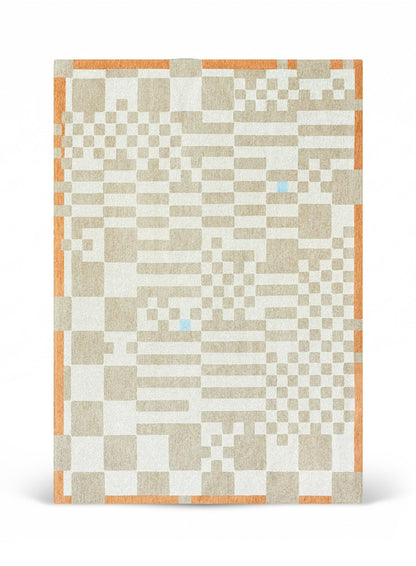Tapis tissé plat moderne CHECKMATE
