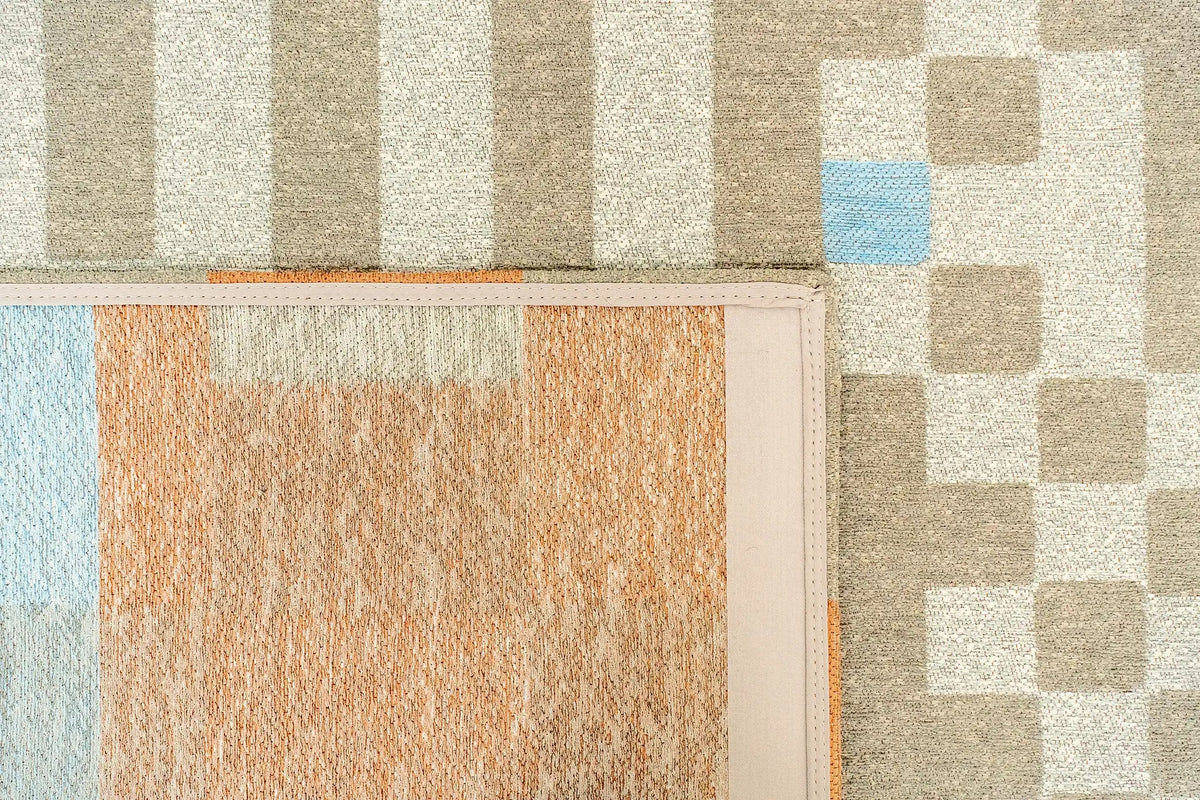 Tapis tissé plat moderne CHECKMATE
