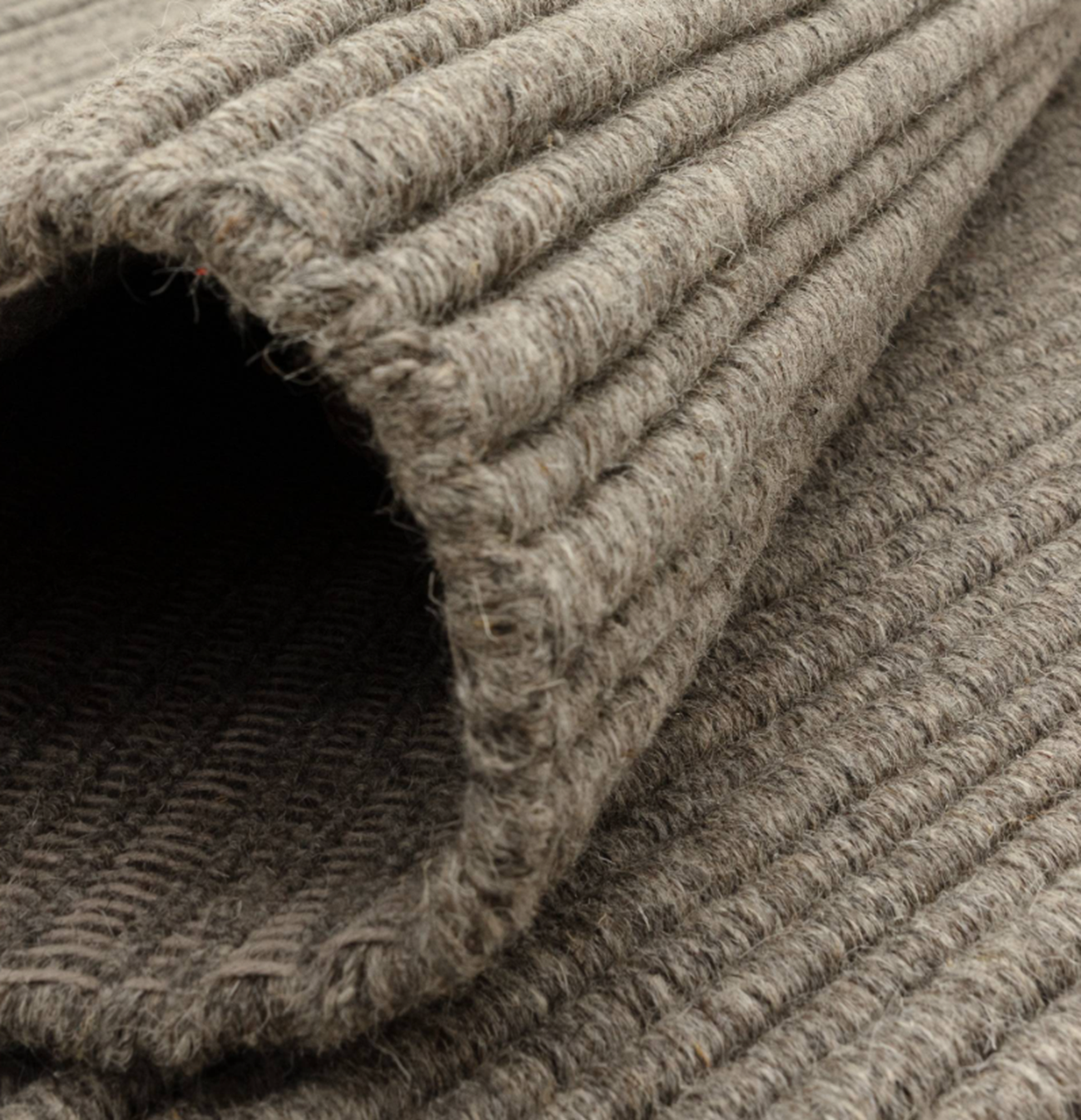 Tapis de salon en laine tissé plat TORRENTO