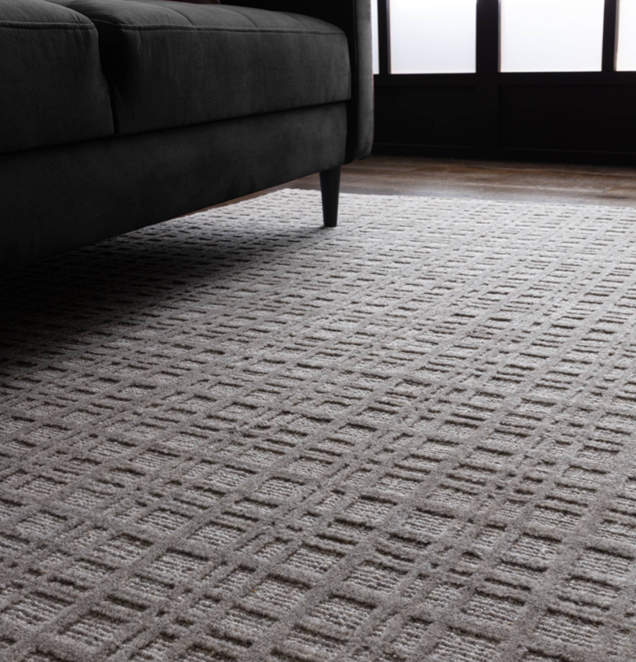 Tapis tissé main en jute HATCHY