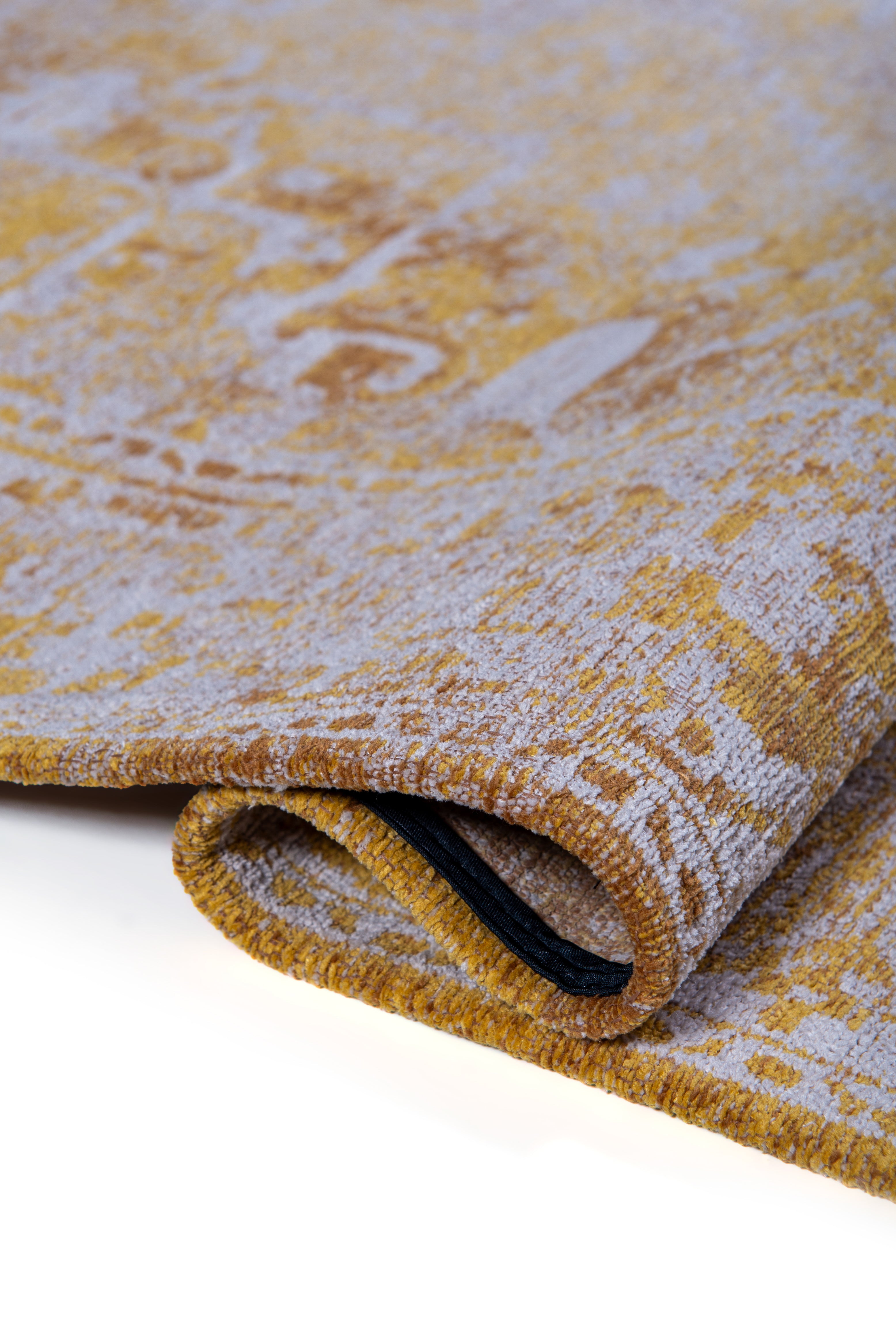 Tapis de salon moderne tissé plat CROWN