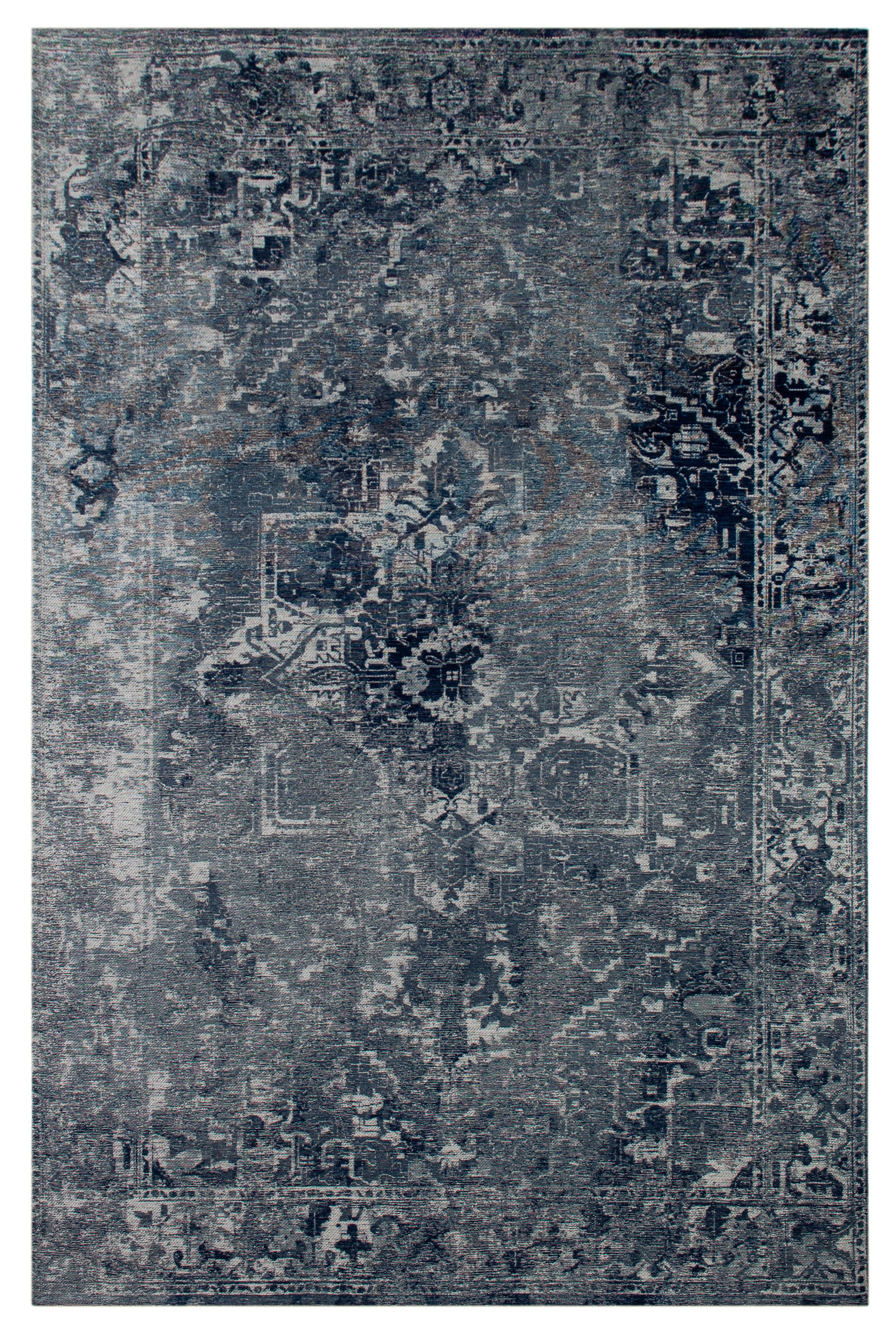 Tapis de salon moderne tissé plat CROWN