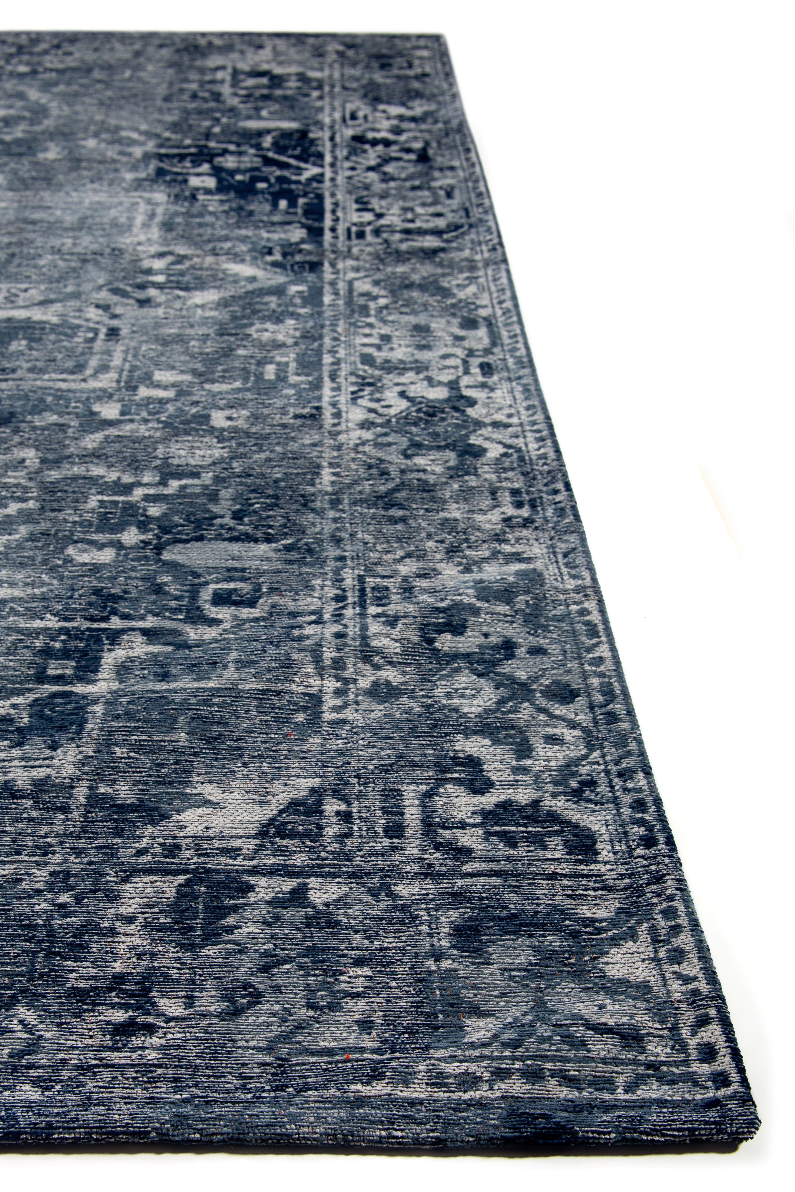 Tapis de salon moderne tissé plat CROWN