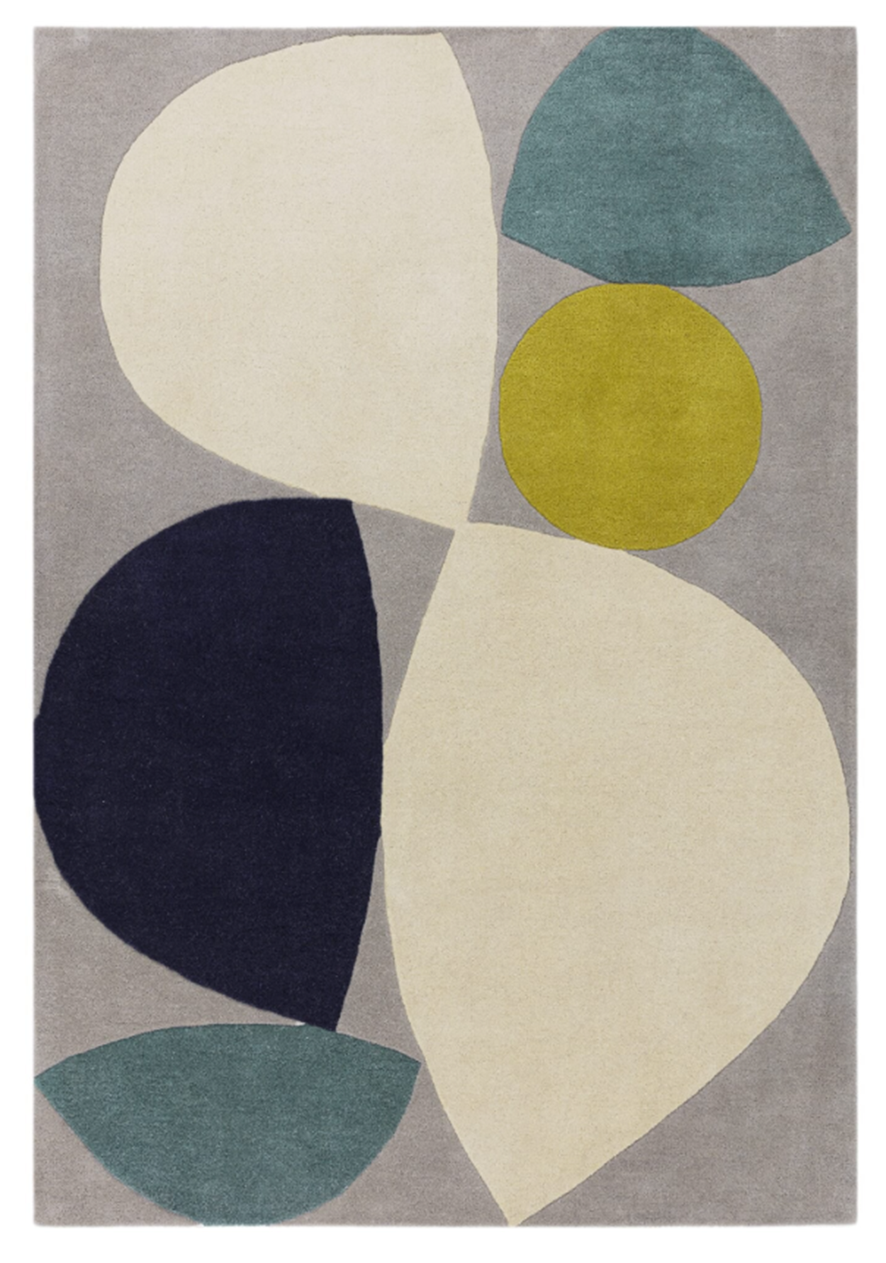 Tapis tufté main en laine HORIZON