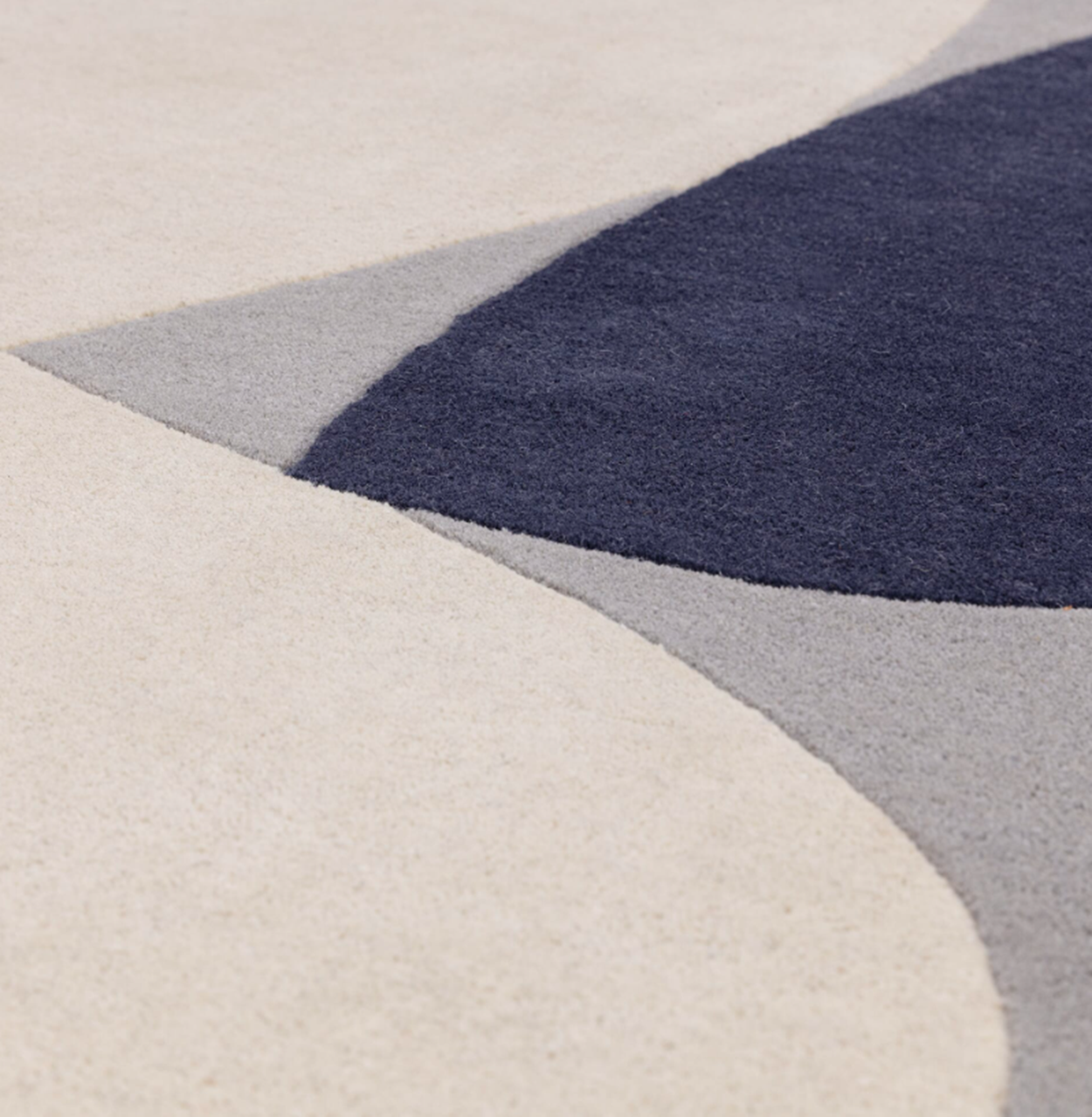 Tapis tufté main en laine HORIZON