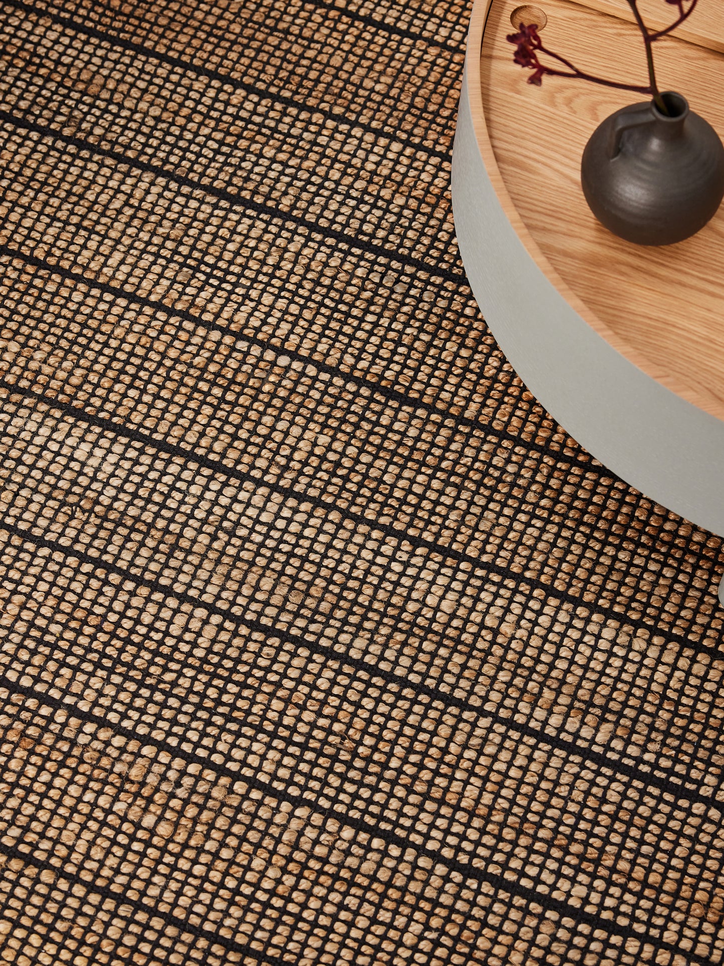 Tapis de salon et chambre en jute BANDY