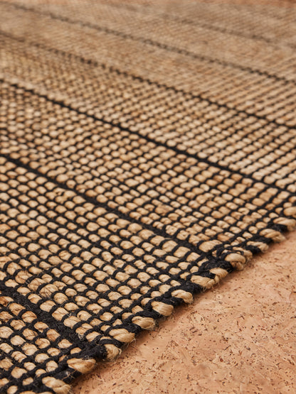 Tapis de salon et chambre en jute BANDY