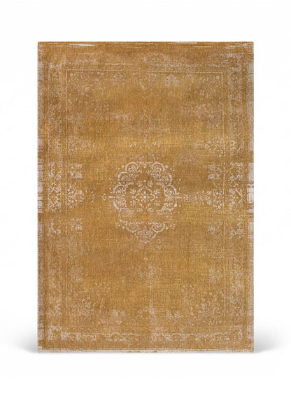 Tapis de salon et chambre tissé plat MEDAILLON