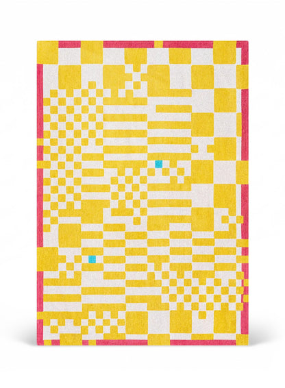 Tapis tissé plat moderne CHECKMATE