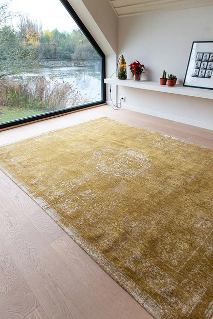 Tapis de salon et chambre tissé plat MEDAILLON